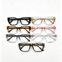 YX-2272 Monture de lunettes carrée unisexe en PC, lunettes optiques épaisses tendance pour hommes et femmes, lunettes de vue pour myopie