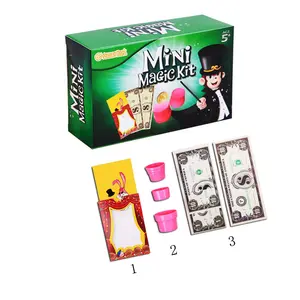 Interessante Nieuwste Kleur Veranderen Konijn Papier Geld En Coin Box Goocheltrucs Box Set Speelgoed Voor Kind