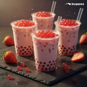 บัวลอยรสสตรอว์เบอร์รีคุณภาพสูงสำหรับตกแต่งเครื่องดื่มชาไข่มุก - Product Image 6