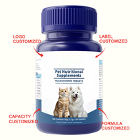Tablet Multivitamin Hewan Peliharaan Label Pribadi OEM, Kunyah Lembut, Nutrisi, Suplemen Imunitas untuk Anjing dan Kucing