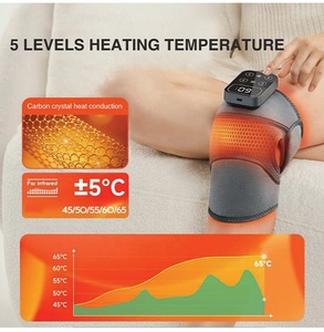 Cinturón de Masaje Vibratorio Térmico Inteligente Recargable y Portátil para Hombro y Codo, Masajeador Eléctrico Inalámbrico Inteligente con Calor para Rodilla - Product Image 2
