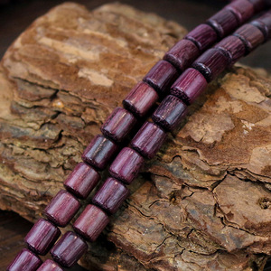 Bracelet de prière bouddhiste en bois violet, 108 perles baril, pompon, bijoux religieux unisexe - Product Image 4