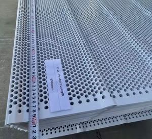 5 Peaks Perforated Mesh Windbreak Panel - 5m Length, 0.9mm Thickness White Windbreak Wall Waterproof & Anti-UV Noise Reduction - Product Image 3