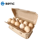 Vente en gros de barquettes à œufs en pâte à papier recyclée, 10, 12, 15 alvéoles, biodégradables, écologiques, pour œufs de poule, emballage personnalisé, fabrication en usine