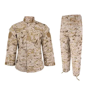 KMS Wholesale Custom Outdoor Desert Camouflage Used Clothing Ripstop Khaki Pants ACU Uniform For Sale