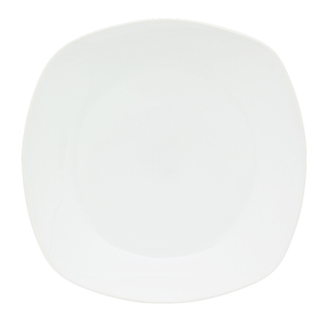 ZEN QUADRO LINE PLATTEAU PLAT EN PORCELANA BLANCHE DIAM. 27CM - Product Image 1