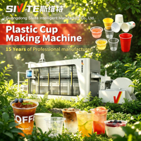 Ligne de production industrielle de gobelets Sivite Machinery pour la production en masse de gobelets à café, jus et eau, haute productivité, PET/PP/PS/PVC