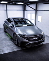 Kit carrosserie en fibre de carbone pour Mercedes EQS, style Babos, haute qualité, avec lèvre avant, diffuseur et panneau d'admission d'air