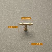 Poignées de porte et poignées de meuble en laiton doré de type flèche pour cuisine, chambre et commode - Quincaillerie de mobilier design Mid-Century en gros