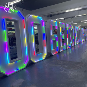 공장 직광 번호 1 거대한 네온 천막 번호 60 좋은 품질의 흰색 야외 파티 소품 - Product Image 5