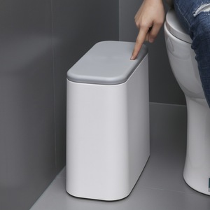 Nordic Style Trash Can Rectangular With Lid For Bathroom Kitchen Living Room Bedroom Indoor Use - Product Image 1