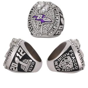 Venta al por mayor <span class=keywords><strong>NFL</strong></span> 2012 Baltimore Ravens Championship Ring Youth <span class=keywords><strong>Fantasy</strong></span> Football Champion Rings Funky Men's Sports Ring - Product Image 2