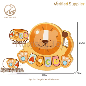 Juguete de piano para bebé inspirado en Montessori, instrumento Musical de dibujos animados, características iluminadas, juego educativo para niños y niñas, hecho de plástico - Product Image 2