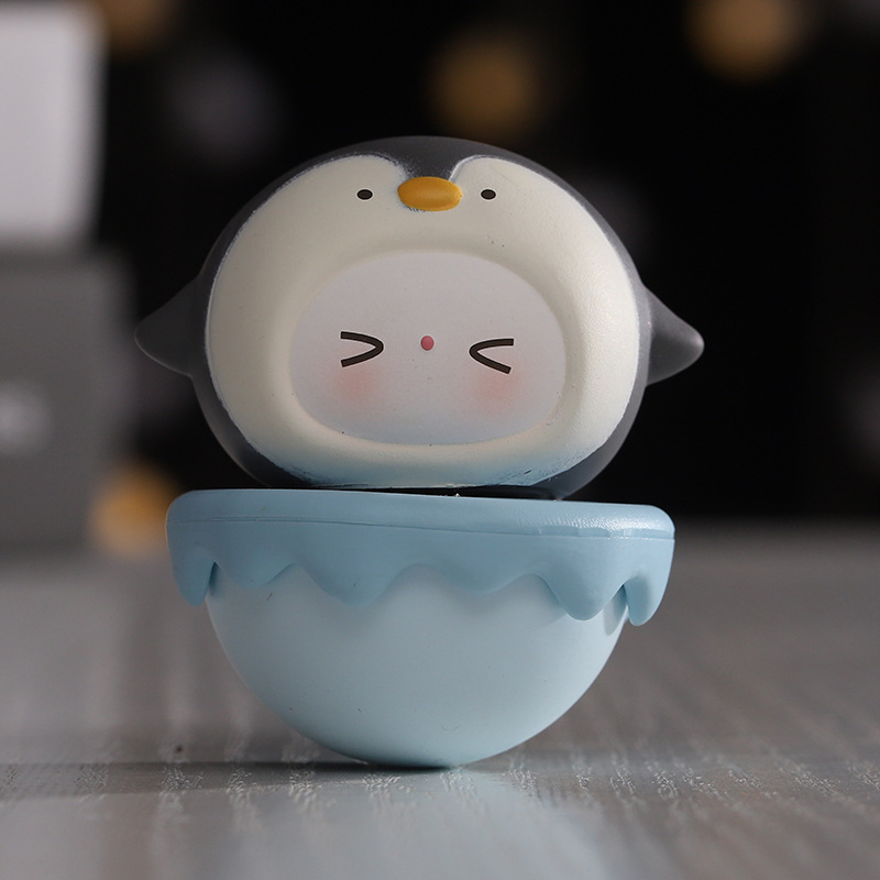 D pingüino azul brumoso