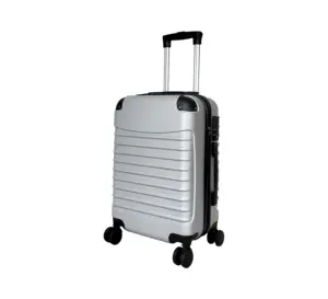 Individueller 20" 24" 28" Carry-On-Gepäck Silber Koffer ABS PC Trolley Kofferset für Reisen