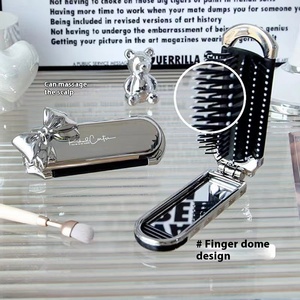 Xách Tay Có Thể Gập Lại <span class=keywords><strong>Mini</strong></span> Lược Cho Phụ Nữ Và Trẻ Em Túi Khí Tích Hợp Massage Nhỏ Đệm Bàn Chải Tóc Với Hộp Bao Bì - Product Image 2