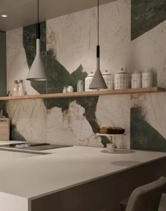 Prezzo verde <span class=keywords><strong>venezia</strong></span> lastra <span class=keywords><strong>di</strong></span> pietra sinterizzata per decorazione d'interni sala rivestimento della parete cucina isola arredamento bagno - Product Image 6