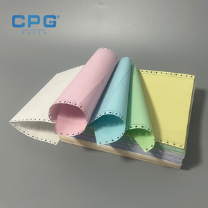Bulk OEM Custom High Whiteness <b>Carbonless</b> <b>Paper</b> Jumbo Roll 55gsm NCR <b>Paper</b> Multi Part Form Printing Unit - Product Image 1