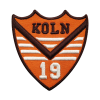 Patch brodé personnalisé avec logo de marque, badge en tissu, applique brodée thermocollante pour vêtements.