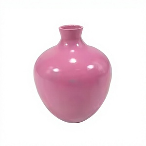 Amson Brass New Modern Aluminium Wedding Tabletop <b>Vase</b> Handmade Customized Eco-friendly Wholesale Home Decoration Pink Powder - Product Image 1