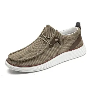Mocasines de lona sin cordones Dana, cómodos zapatos planos para caminar para <span class=keywords><strong>hombre</strong></span> <span class=keywords><strong>Dude</strong></span>, mocasines suaves antideslizantes, <span class=keywords><strong>zapatillas</strong></span> de deporte de verano, talla 39 - Product Image 2