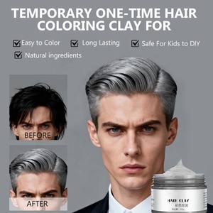 Atacado Etiqueta Personalizada Argila de Cabelo Colorida Fácil de colorir Ingredientes Naturais Long-Lasting <span class=keywords><strong>Hair</strong></span> Styling Product <span class=keywords><strong>Hair</strong></span> Dye 100g - Product Image 2