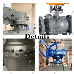 Vanne à bille à grand diamètre montée sur trunnion avec actionneur hydraulique - Product Image 3