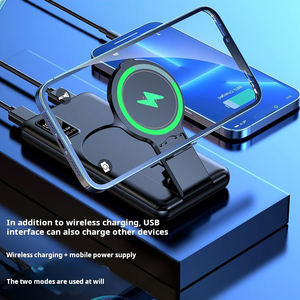 Mini Banco <span class=keywords><strong>de</strong></span> Energía Inalámbrico Plegable <span class=keywords><strong>de</strong></span> 10000mAh y 20W con Carga Rápida Magnética y Pantalla LED para <span class=keywords><strong>iPhone</strong></span> 14/<span class=keywords><strong>13</strong></span> y Estación <span class=keywords><strong>de</strong></span> Carga - Product Image 3