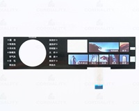 Superposition graphique personnalisée pour l'impression numérique d'appareils ménagers intelligents PET/PC Clavier à membrane Commutateur de clavier Clé de voiture à distance
