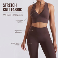 Soutien-gorge de yoga sans couture personnalisé avec coussinets amovibles, séchage rapide, respirant, léger, extensible dans quatre directions, débardeur de sport avec boucle
