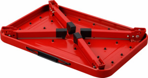 Taburete de paso plegable Fácil de almacenar Pasos de caravana plegables Taburete de un paso rojo antideslizante - Product Image 6