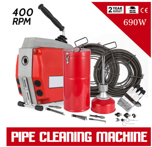Desatascador de drenaje Herramientas Máquina de limpieza de drenaje de tuberías - Product Image 6