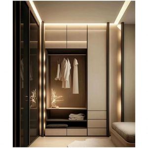 Vestidor Minimalista Santopova con Soluciones de Almacenamiento Personalizadas - Product Image 3