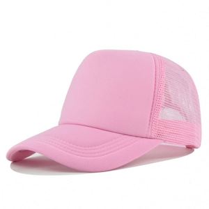 Gorra Snapback de Colores Sólidos, Frente de Espuma de Poliéster, 5 Paneles, Corona Alta, Parte Trasera de Malla, Transpirable y Cómoda - Product Image 3