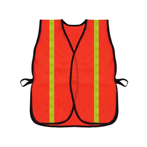 CITICITY Chaleco de Alta Visibilidad al por Mayor para Construcción y Trabajo al Aire Libre, Talla Ajustable, Naranja, con Malla y Cintura Elástica - Product Image 1