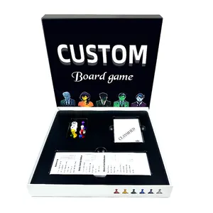 Amostra grátis OEM tabuleiro jogo fabricante Crianças adulto versão puzzle brinquedo tabuleiro jogo set impressão e personalização