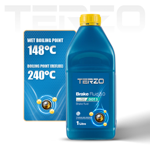 Líquido de frenos TERZO totalmente sintético DOT3 1L-Alto rendimiento antienvejecimiento para sistema de frenos de camiones de automóviles - Product Image 2