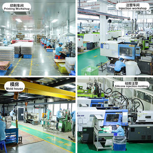 Biberón de bebé de cuello ancho anticólico sin BPA, biberón de grado alimenticio PP con sensor de temperatura, Material de silicona impreso, biberón - Product Image 6