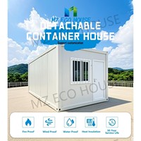 MZ ECO Maison conteneur préfabriquée à 2 étages, détachable, moderne, modulaire, de luxe, pour hôtel et bureau, 2-3 chambres, villa de 20-40 pieds