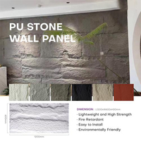 Panneaux Muraux en Pierre PU Prix Usine Revêtement Mural Rocheux Panneau Mural en Pierre Artificielle de Polyuréthane pour Intérieur et Extérieur