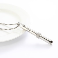 Collier respiratoire pour l'anxiété Souffle anti-anxiété en acier inoxydable pour femmes hommes bébé