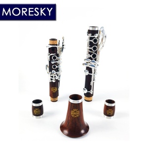 MORESKY Clarinette en bois de Mopane/Roes, accordage en Do, 18 clés, plaqué argent MC6812 - Product Image 6