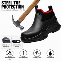Chaussures de sécurité professionnelles en acier, anti-perforation, imperméables, en EVA, antidérapantes, pour la construction