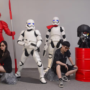 等身大のスターウォーズストームトルーパー像樹脂彫刻家の装飾アートパターン絵画 - Product Image 1