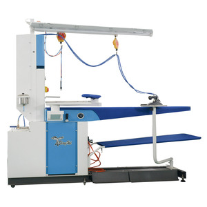 Industrial Laundromat Steam Iron Vacuum Ironing Table and Spotting Table