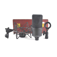 Microphone Condensateur Professionnel de Studio d'Enregistrement Cardïoïde Haut de Gamme pour Performance Scénique Communication Filaire