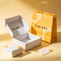 Boîte d'emballage personnalisée en or rose pour coffret cadeau de luxe, collection de soins de la peau et de beauté, envoi postal et expédition
