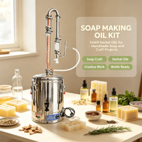 Petite machine à distiller, appareil à huiles essentielles pour la maison, en acier inoxydable électrique, pour débutants, utilisation en aromathérapie DIY