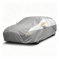 Accessoires de voiture, housse de voiture en polyester imperméable, berline, quatre saisons, ajustement universel, protection UV, isolation thermique