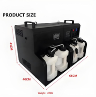 Machine à bulles automatique RGBW 4 roues 3000W avec fumée pour scène, discothèque, événement, fête, club